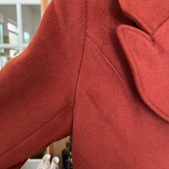 Modcloth Princess Highway Red Wool-blend Coat - Picture 4 of 9